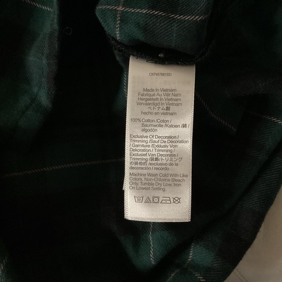 NWT Madewell Women’s Flannel Button Down - Picture 6 of 7
